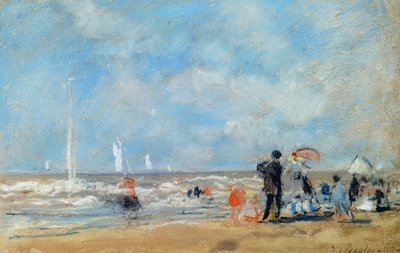 Am Strand, 1863 von Eugene Louis Boudin